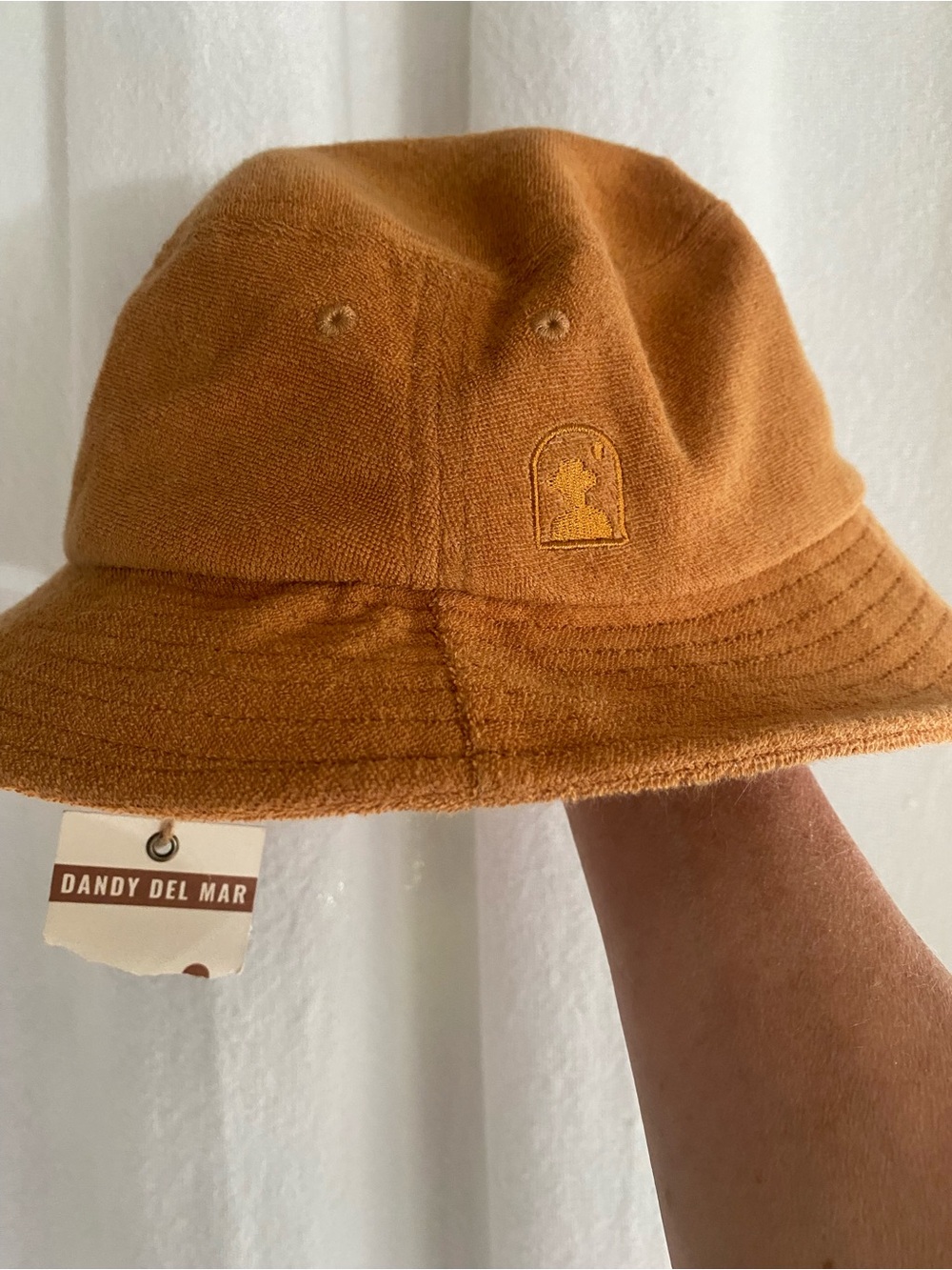 Dandy Del Mar Terry Cloth Bucket Hat Size S/M NWT